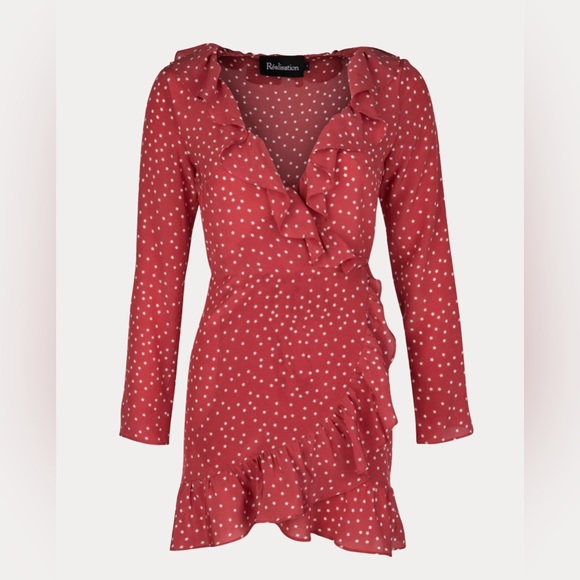 Realisation Par Dresses & Skirts - Realization Par Alexandra Wrap Mini Dress